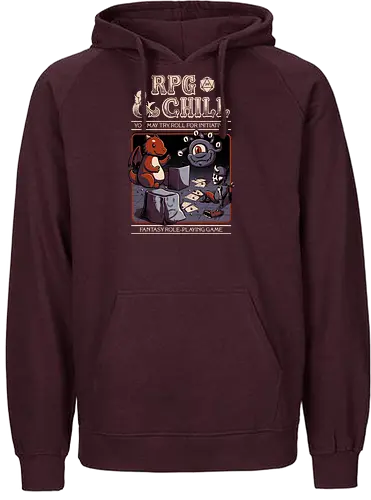RPG and Chill - rpg, pen and paper, fantasy - Fairtrade Hoodie