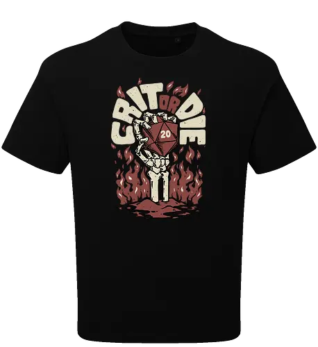 RPG - Crit or Die Fire Skull