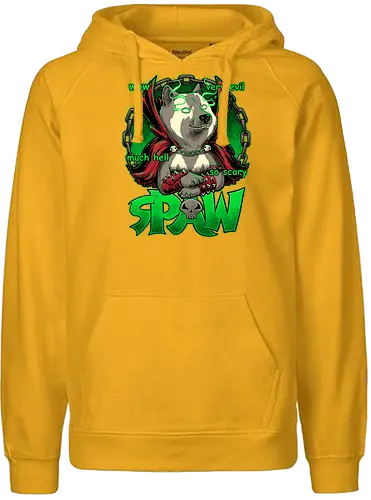 Meme Dog from Hell - meme, doge, wow, dog - Fairtrade Hoodie