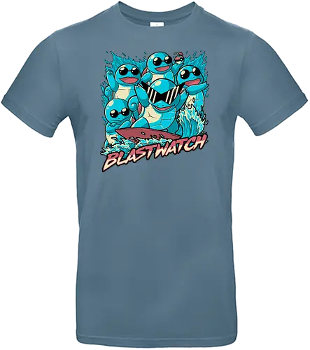 Water Pocket Monster Squad - water, starter, pocket, monster, turtle - Standard T-Shirt