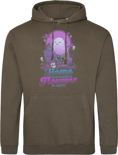 Ghost Home Flowers Dark Humor Pun