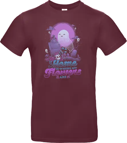 Ghost Home Flowers Dark Humor Pun