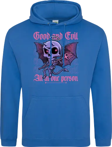 Good and Evil - Funny Diabolical Skull