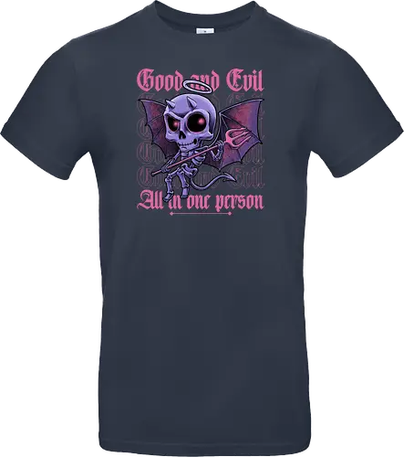 Good and Evil - Funny Diabolical Skull