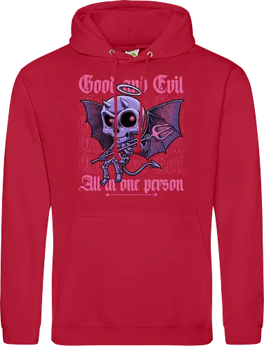 Good and Evil - Funny Diabolical Skull