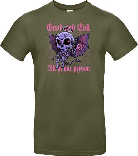 Good and Evil - Funny Diabolical Skull