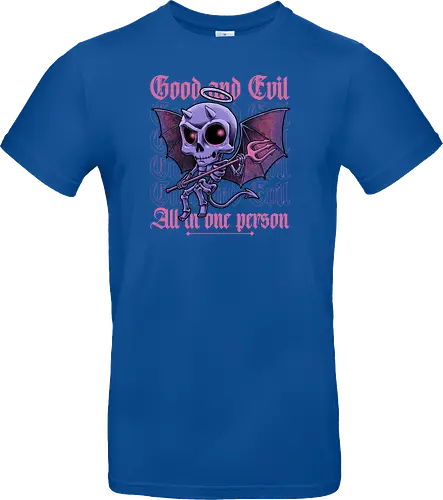 Good and Evil - Funny Diabolical Skull