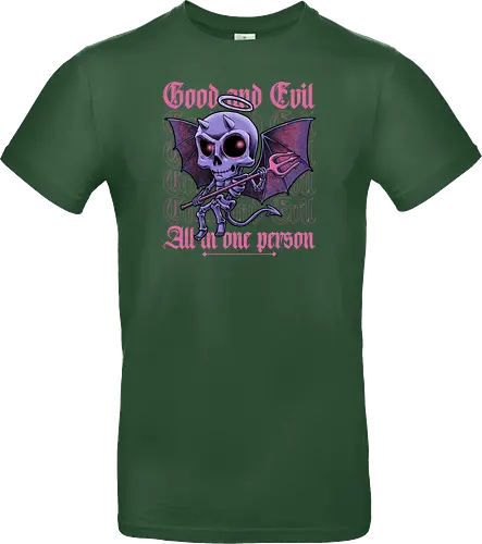 Good and Evil - Funny Diabolical Skull