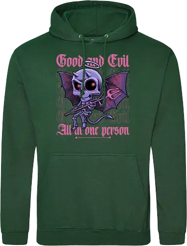 Good and Evil - Funny Diabolical Skull