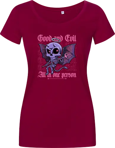 Good and Evil - Funny Diabolical Skull