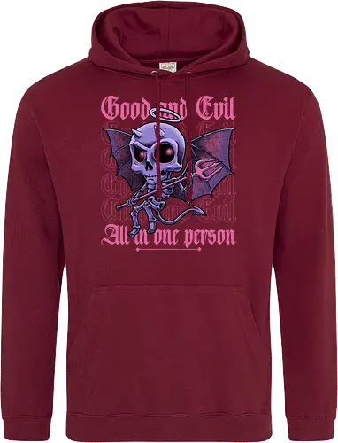 Good and Evil - Funny Diabolical Skull