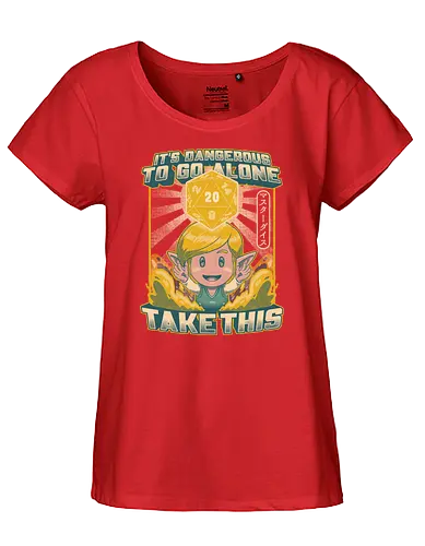 Master Dice - Elf RPG Game Parody - dice, pen and paper, rpg, dangerous, gaming - Fairtrade Girl Shirt