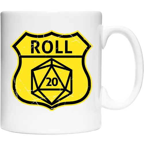 Route d20 Sign - Route 66 Parody
