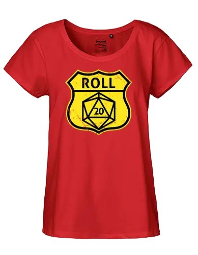 Route d20 Sign - Route 66 Parody - Route 66, dice, rpg, fantasy, pen and paper - Fairtrade Girl Shirt