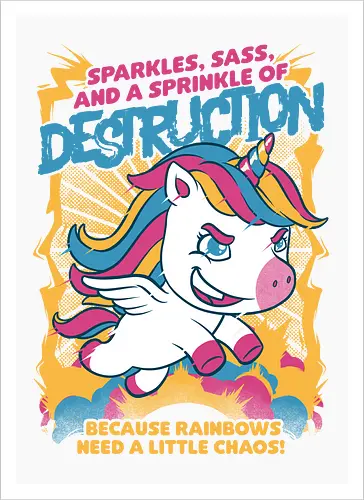 Unicorn Rainbows Destruction