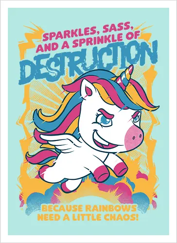 Unicorn Rainbows Destruction