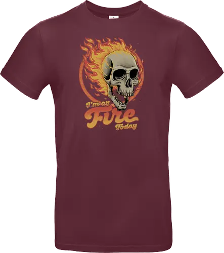 I'm on Fire Today Sarcastic Skull