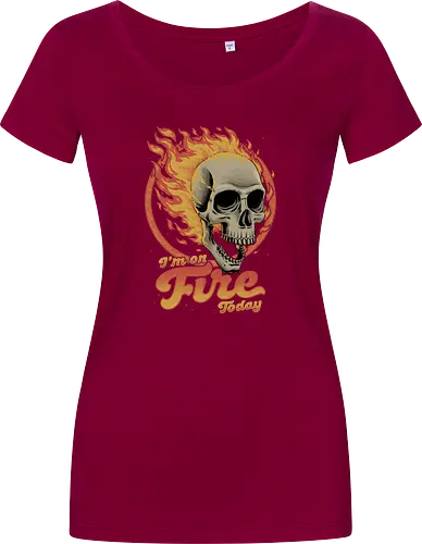 I'm on Fire Today Sarcastic Skull