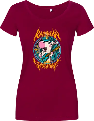 Rainbow and Sunshine - Cute Metal Band Unicorn