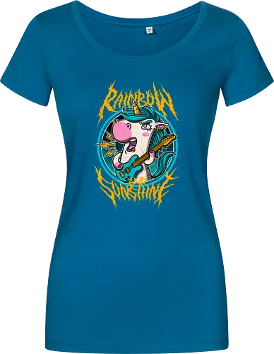 Rainbow and Sunshine - Cute Metal Band Unicorn
