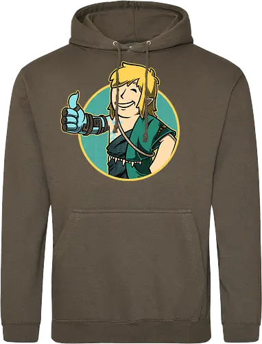 Vault Elf Boy Game - vault, Hero of Time, mashup, gaming, kingdom - Standard Hoodie