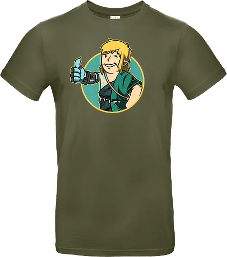 Vault Elf Boy Game - vault, Hero of Time, mashup, gaming, kingdom - Standard T-Shirt