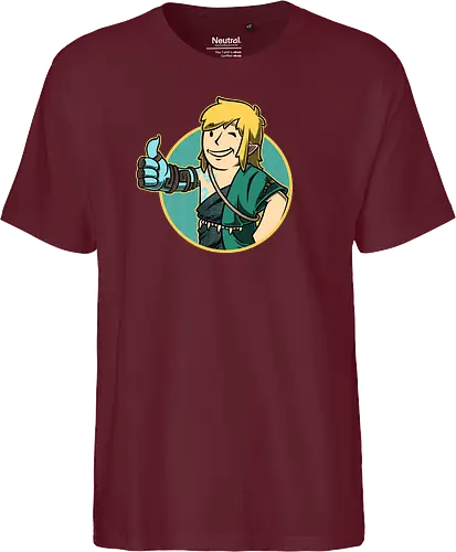 Vault Elf Boy Game - vault, Hero of Time, mashup, gaming, kingdom - Fairtrade T-Shirt