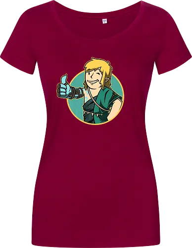 Vault Elf Boy Game - vault, Hero of Time, mashup, gaming, kingdom - Damen T-Shirt