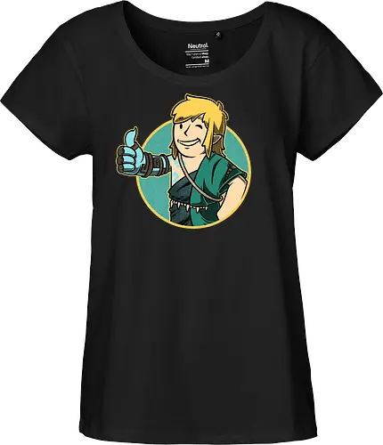 Vault Elf Boy Game - vault, Hero of Time, mashup, gaming, kingdom - Fairtrade Girl Shirt