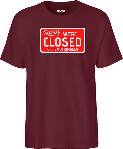 sorry we're closed of emotionally