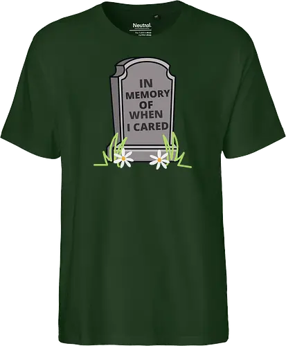 in memory of when i cared