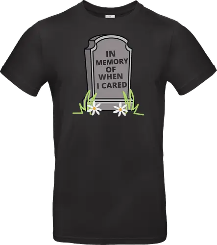 in memory of when i cared