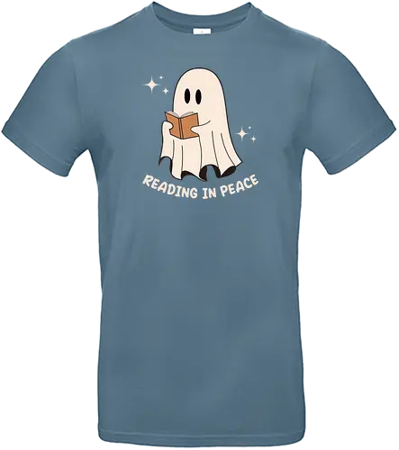 Reading In Peace Ghost - ghost, geist, lesen, rip - Standard T-Shirt