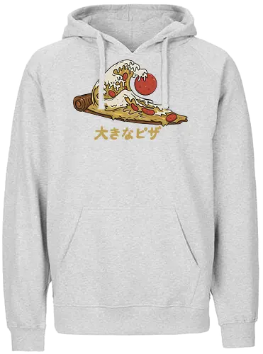 The Great Pizza Wave - pizza, wave, kanagawa, fast food, grt wave - Fairtrade Hoodie