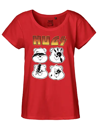 hugs care br - cartoon, 90s, cute, metal, br - Fairtrade Girl Shirt