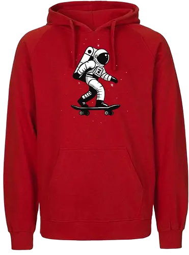 skateboard astronaut - skate, Skating, astronaut, space - Fairtrade Hoodie