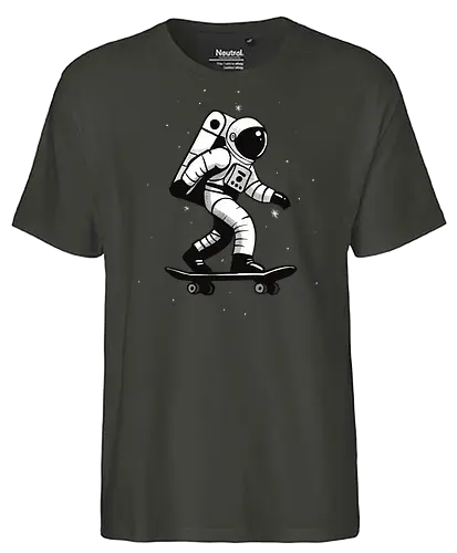 skateboard astronaut - skate, Skating, astronaut, space - Fairtrade T-Shirt