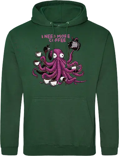 octopus i need more coffee