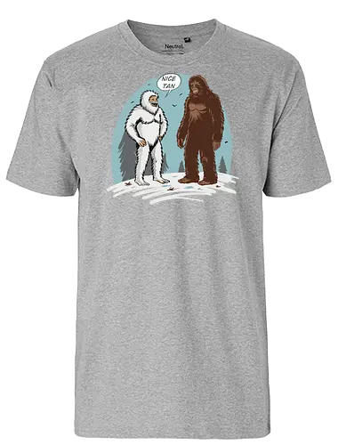 Yeti meets Sasquatch Nice tan - legend - Fairtrade T-Shirt