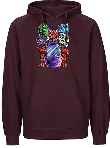 dragon catcher - dragon, dice, Arcade game - Fairtrade Hoodie