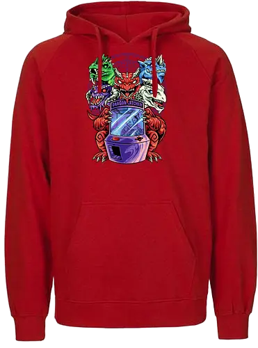 dragon catcher - dragon, dice, Arcade game - Fairtrade Hoodie