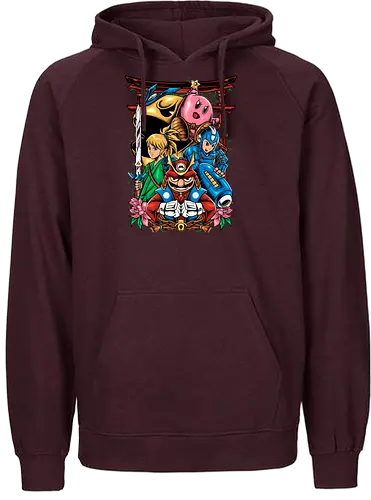 game heroes - mario, Hero of Time - Fairtrade Hoodie