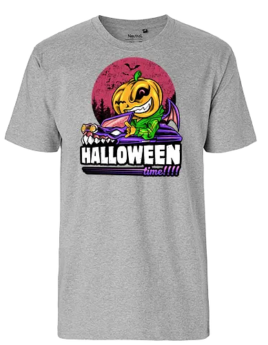 halloween time - halloween, pumpkin, kürbis, scary - Fairtrade T-Shirt