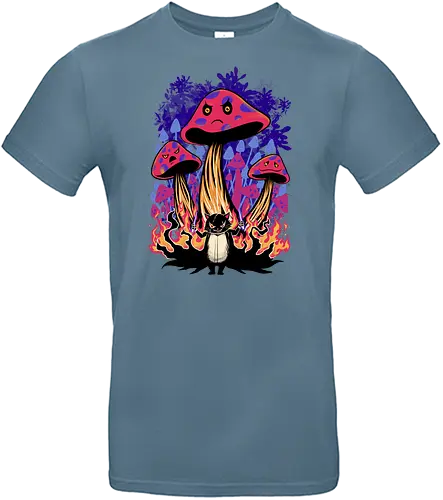 symphony of evil - cat, devil, mushroom, fire - Standard T-Shirt