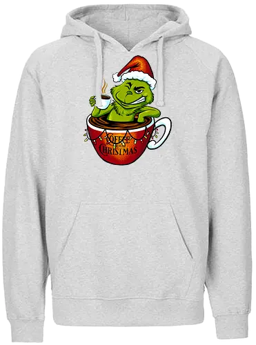double expresso - grumpy, coffee, christmas - Fairtrade Hoodie
