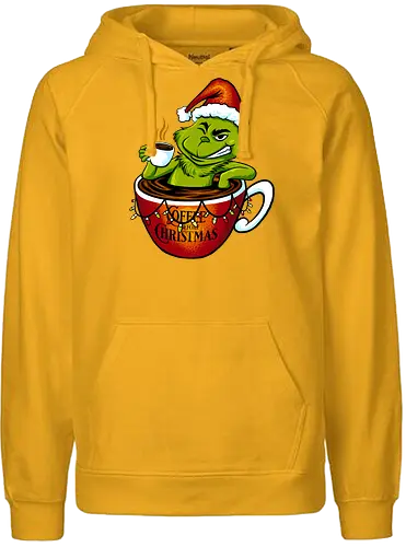 double expresso - grumpy, coffee, christmas - Fairtrade Hoodie