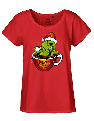 double expresso - grumpy, coffee, christmas - Fairtrade Girl Shirt