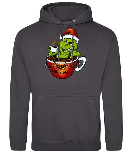 double expresso - grumpy, coffee, christmas - Standard Hoodie