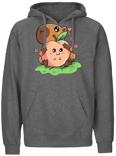 capeachbara - Capibara, cuddle, peach - Fairtrade Hoodie