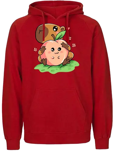 capeachbara - Capibara, cuddle, peach - Fairtrade Hoodie